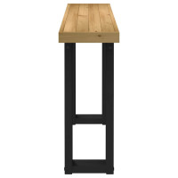 Produktbild för Konsolbord NOAIN U-formade ben 120x30x75 cm massiv furu