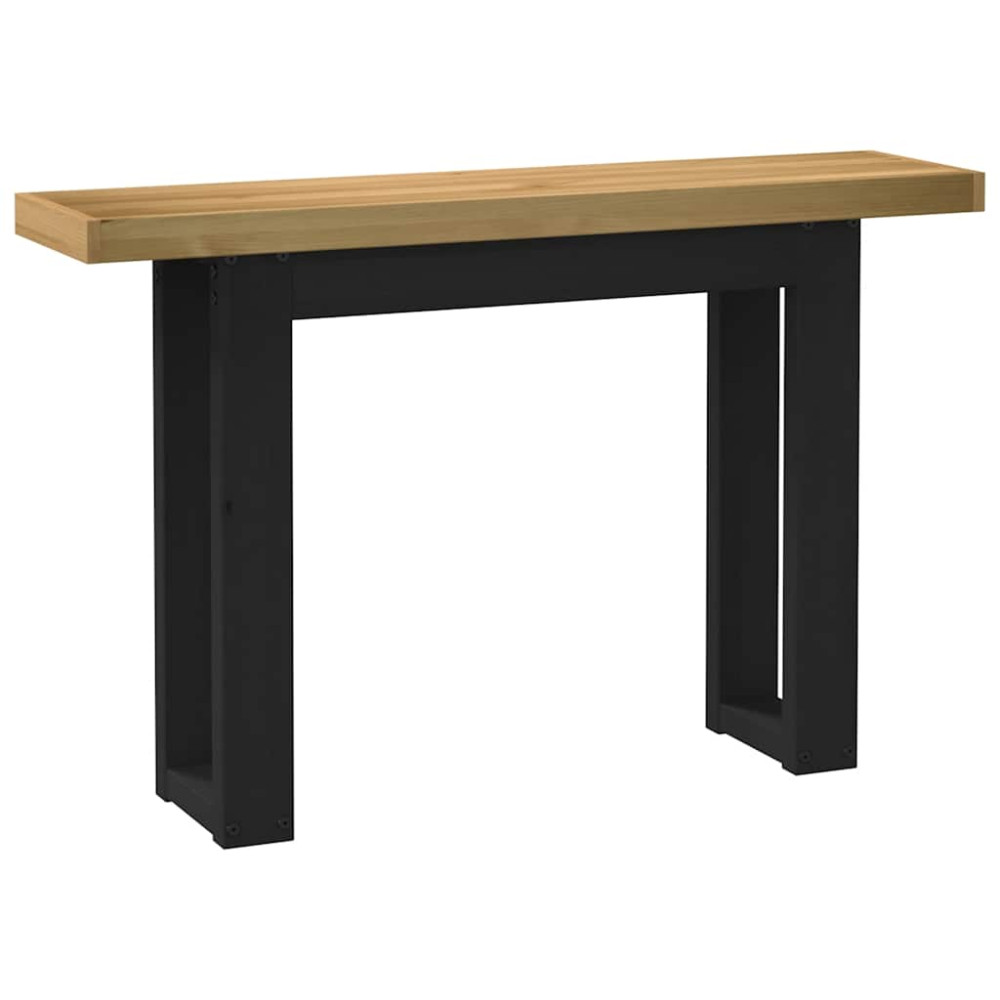 Produktbild för Konsolbord NOAIN U-formade ben 120x30x75 cm massiv furu