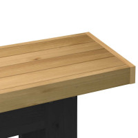 Produktbild för Konsolbord NOAIN U-formade ben 120x30x75 cm massiv furu