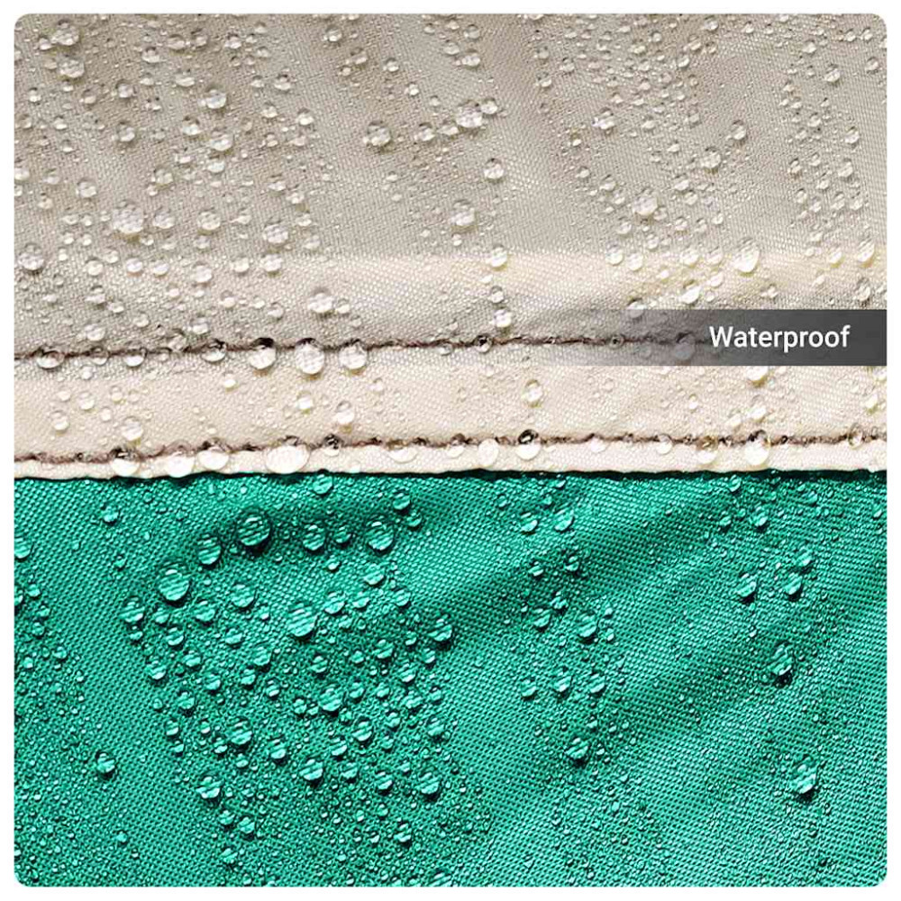 Produktbild för Pooltält med avtagbara gylf- och nätväggar havsgrönt 690x690 cm