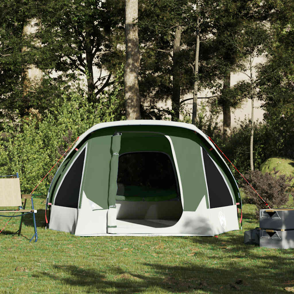 Produktbild för Campingtält 4 personer grön vattentätt