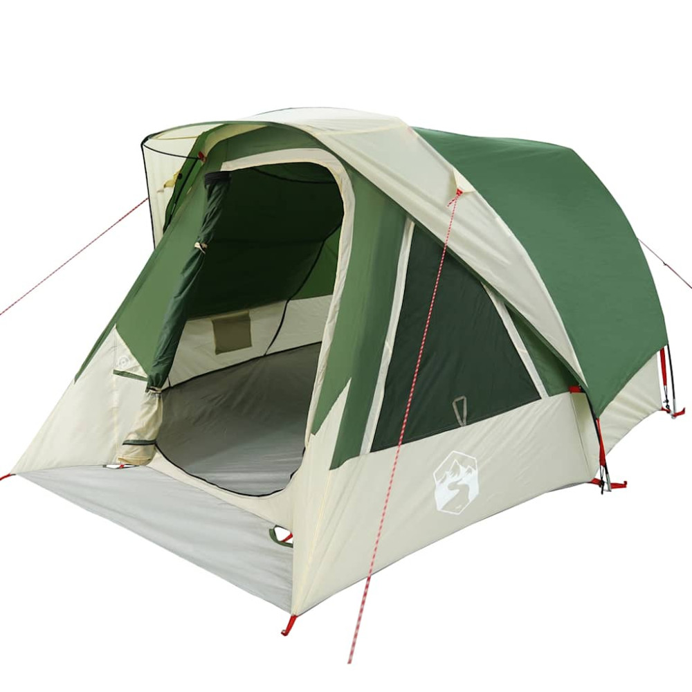 Produktbild för Campingtält 4 personer grön vattentätt