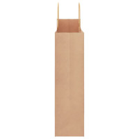 Produktbild för Papperspåsar 250 st med handtag brun 32x12x42 cm