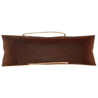 Produktbild för Papperspåsar 250 st med handtag brun 32x12x42 cm