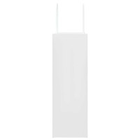 Produktbild för Papperspåsar 50 st med handtag vit 26x12x35 cm