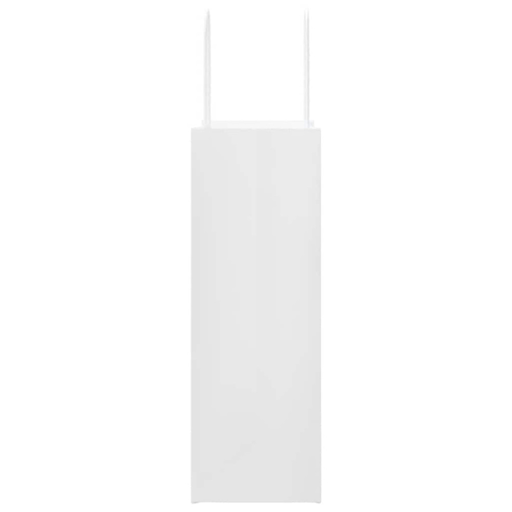 Produktbild för Papperspåsar 250 st med handtag vit 21x11x31 cm