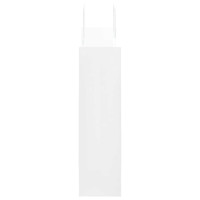 Produktbild för Papperspåsar 250 st med handtag vit 32x12x42 cm