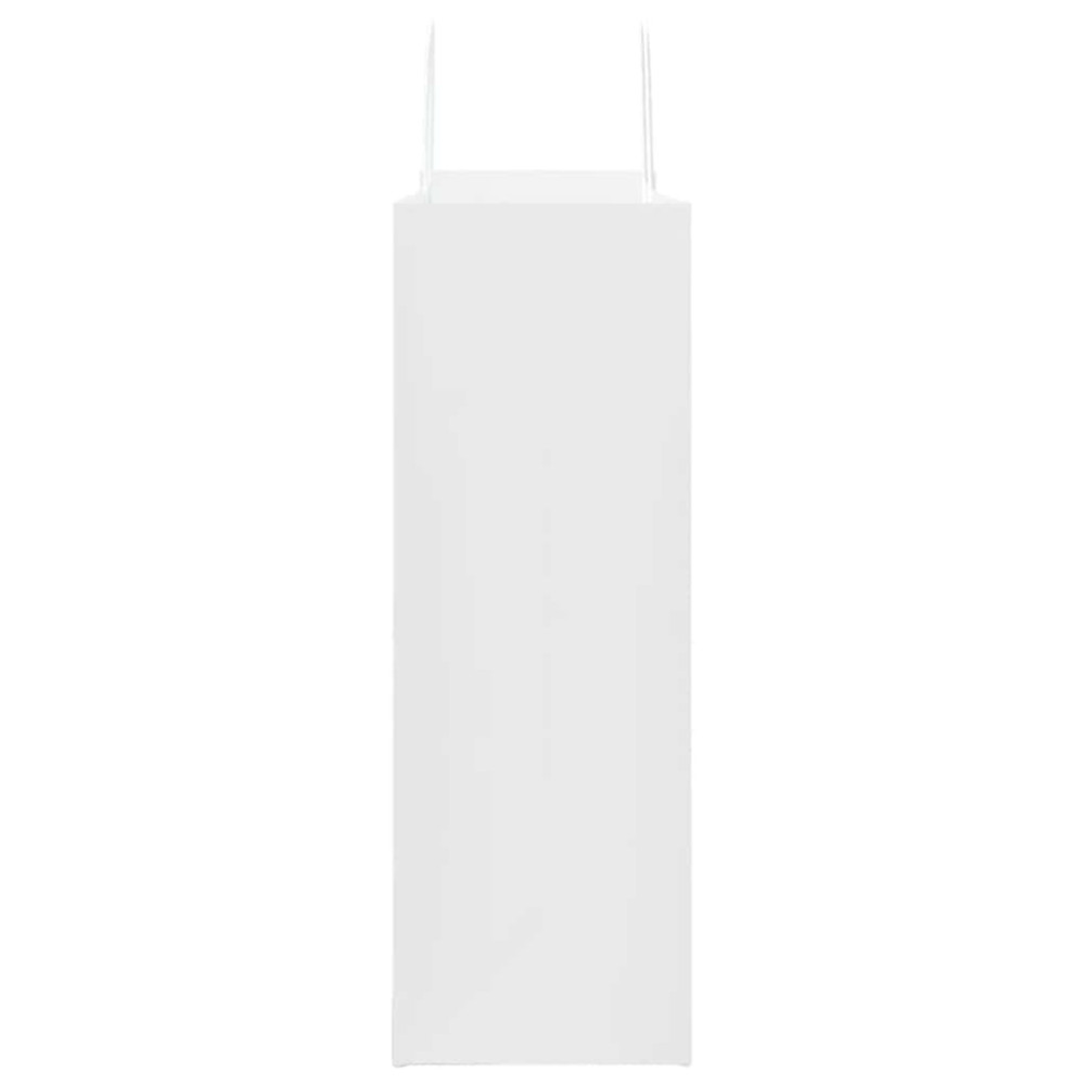 Produktbild för Papperspåsar 250 st med handtag vit 45x17x48 cm