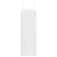 Produktbild för Papperspåsar 250 st med handtag vit 45x17x48 cm