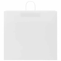 Produktbild för Papperspåsar 250 st med handtag vit 54x15x49 cm