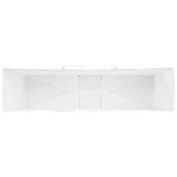 Produktbild för Papperspåsar 250 st med handtag vit 54x15x49 cm