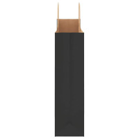 Produktbild för Papperspåsar 250 st med handtag svart 32x12x42 cm