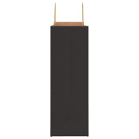 Produktbild för Papperspåsar 250 st med handtag svart 45x17x48 cm