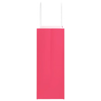 Produktbild för Papperspåsar 50 st med handtag rosa 21x11x28 cm