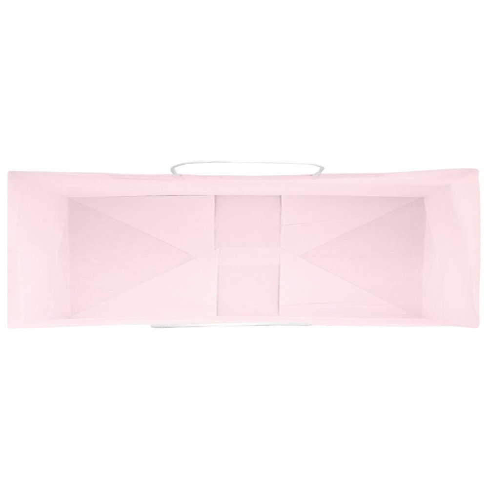 Produktbild för Papperspåsar 50 st med handtag rosa 32x12x42 cm