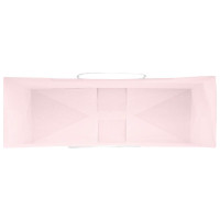 Produktbild för Papperspåsar 50 st med handtag rosa 32x12x42 cm