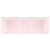 Produktbild för Papperspåsar 50 st med handtag rosa 45x17x48 cm