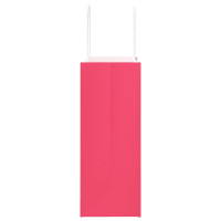 Produktbild för Papperspåsar 250 st med handtag rosa 21x11x28 cm