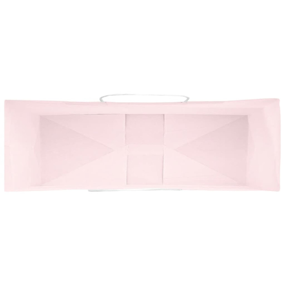 Produktbild för Papperspåsar 250 st med handtag rosa 32x12x42 cm