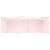 Produktbild för Papperspåsar 250 st med handtag rosa 32x12x42 cm