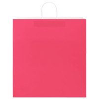 Produktbild för Papperspåsar 250 st med handtag rosa 45x17x48 cm