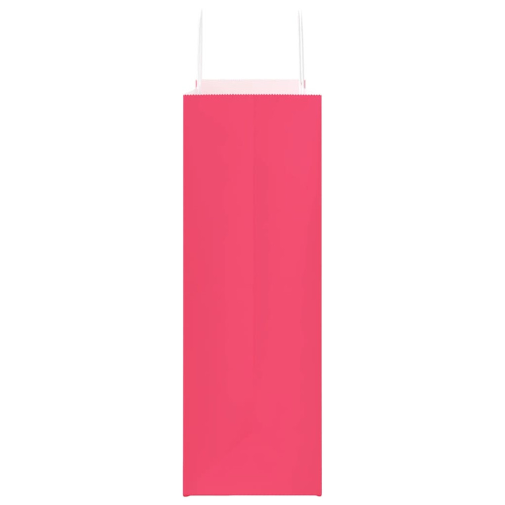 Produktbild för Papperspåsar 250 st med handtag rosa 45x17x48 cm