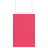 Produktbild för Papperspåsar 250 st med handtag rosa 54x15x49 cm
