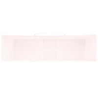 Produktbild för Papperspåsar 250 st med handtag rosa 54x15x49 cm