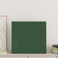 Produktbild för Papperspåsar 250 st med handtag grön 54x15x49 cm