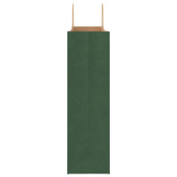 Produktbild för Papperspåsar 250 st med handtag grön 54x15x49 cm