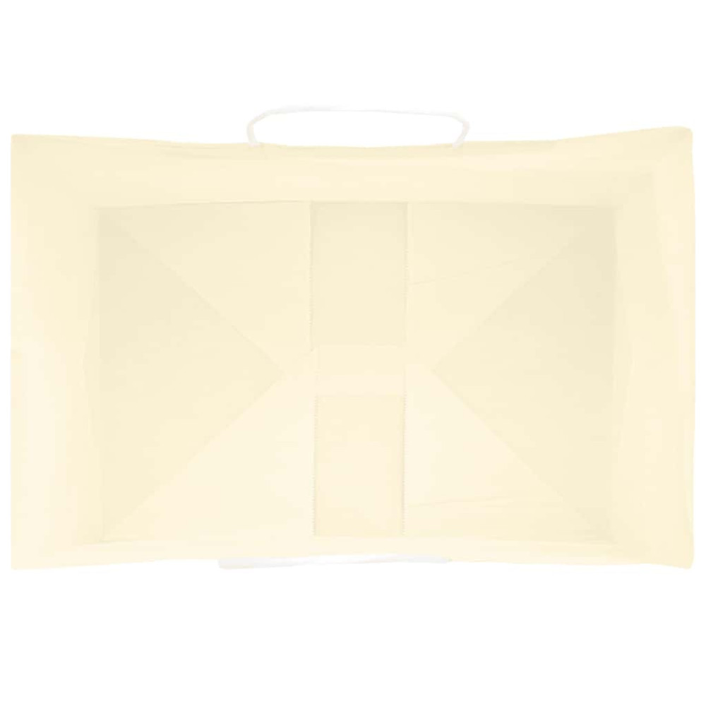 Produktbild för Papperspåsar 50 st med handtag gul 32x22x28 cm