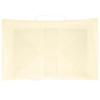Produktbild för Papperspåsar 50 st med handtag gul 32x22x28 cm