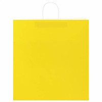 Produktbild för Papperspåsar 50 st med handtag gul 45x17x48 cm
