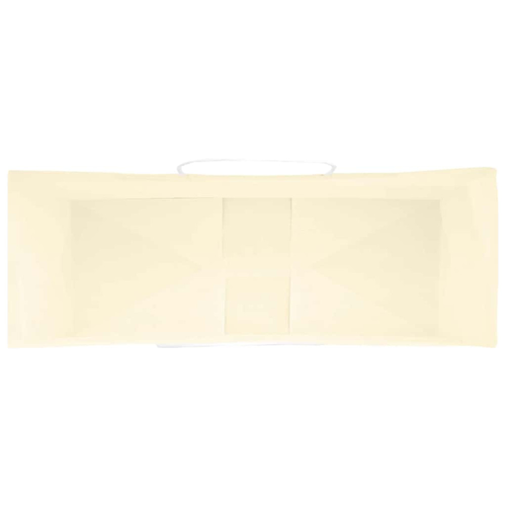 Produktbild för Papperspåsar 50 st med handtag gul 45x17x48 cm