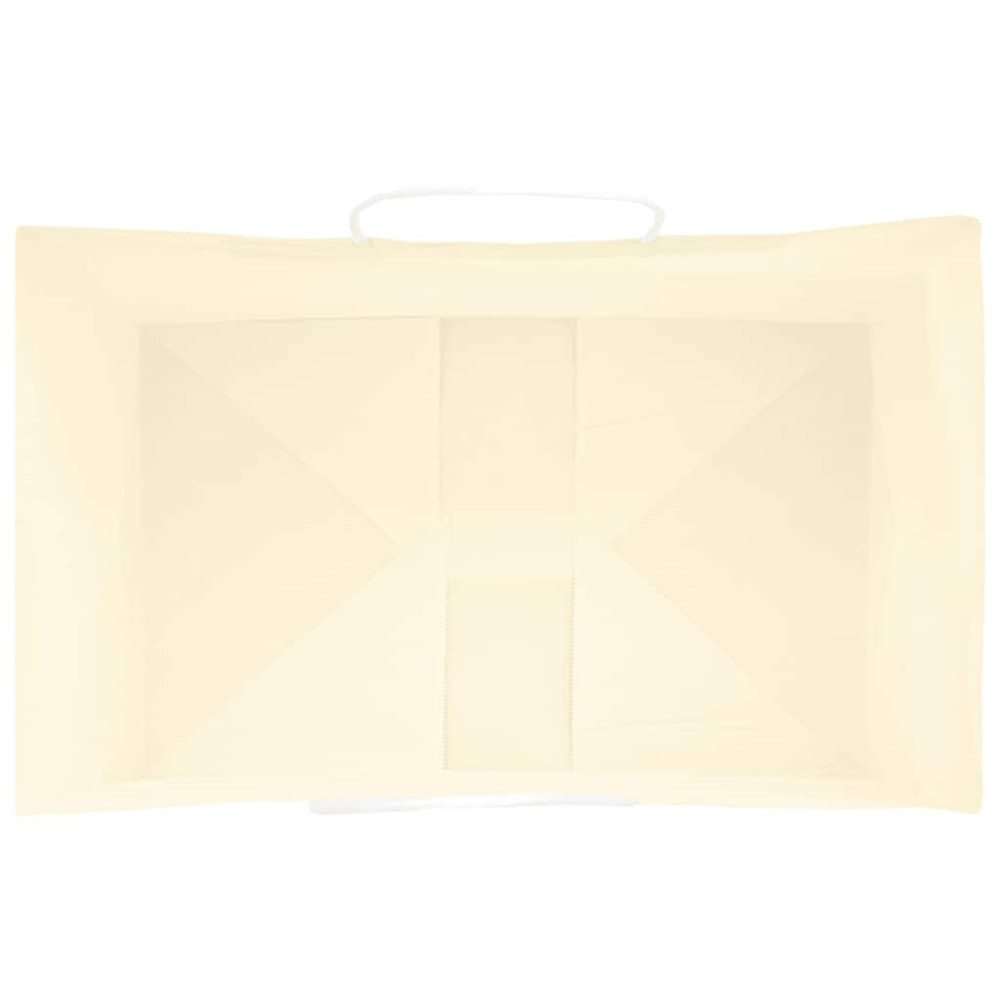 Produktbild för Papperspåsar 250 st med handtag gul 26x17x25 cm