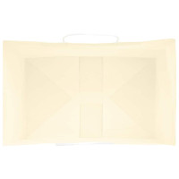 Produktbild för Papperspåsar 250 st med handtag gul 26x17x25 cm