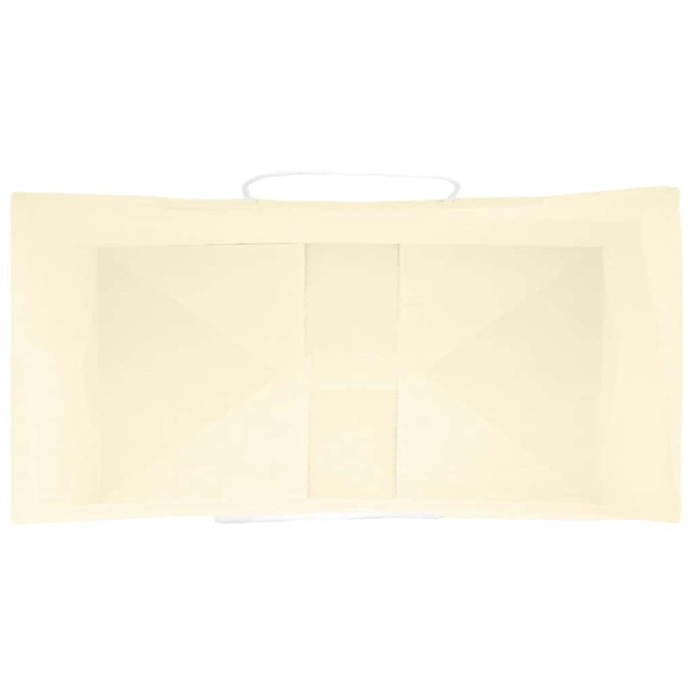 Produktbild för Papperspåsar 250 st med handtag gul 32x17x44 cm