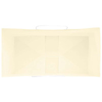 Produktbild för Papperspåsar 250 st med handtag gul 32x17x44 cm