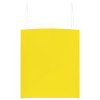 Produktbild för Papperspåsar 250 st med handtag gul 32x22x24 cm