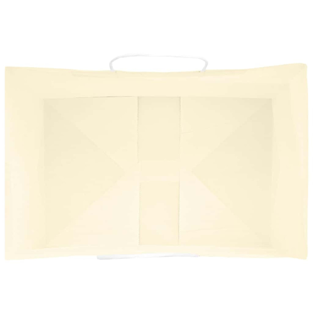 Produktbild för Papperspåsar 250 st med handtag gul 32x22x24 cm