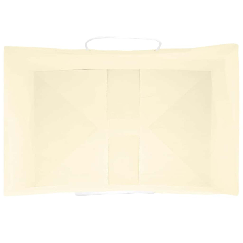 Produktbild för Papperspåsar 250 st med handtag gul 32x22x28 cm