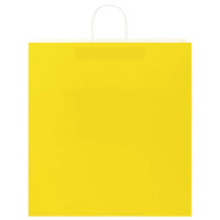Produktbild för Papperspåsar 250 st med handtag gul 45x17x48 cm