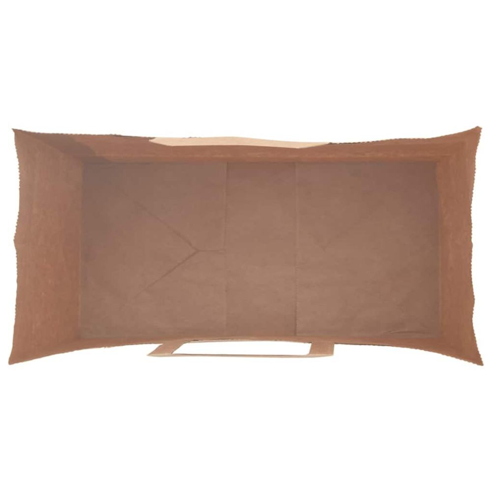 Produktbild för Papperspåsar 50 st med handtag brun 18x8x22 cm