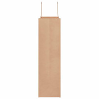 Produktbild för Papperspåsar 50 st med handtag brun 32x12x42 cm