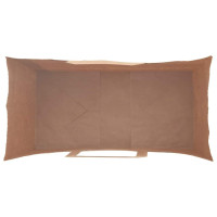 Produktbild för Papperspåsar 250 st med handtag brun 18x8x22 cm