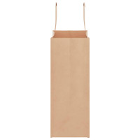 Produktbild för Papperspåsar 250 st med handtag brun 21x11x28 cm