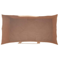 Produktbild för Papperspåsar 250 st med handtag brun 21x11x28 cm