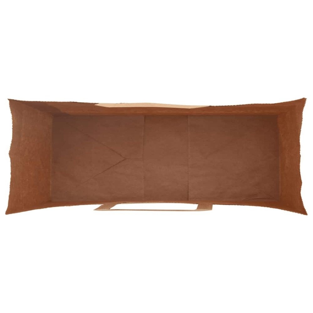 Produktbild för Papperspåsar 250 st med handtag brun 32x12x42 cm