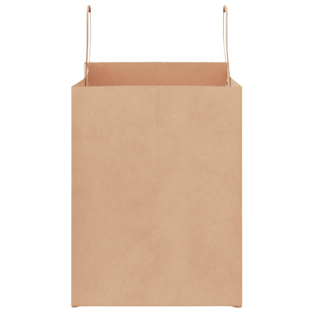 Produktbild för Papperspåsar 250 st med handtag brun 32x22x28 cm