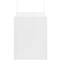 Produktbild för Papperspåsar 50 st med handtag vit 32x22x28 cm
